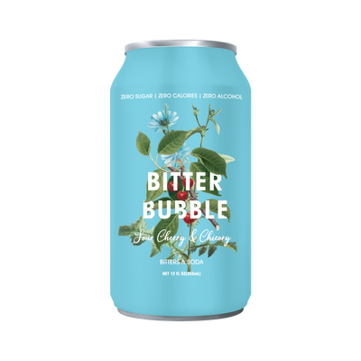 Bitter Bubble Sour Cherry and Chicory 12-pack can